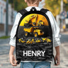 Custom Kids Backpack - Personalized Back To School Gifts For Kids - Mighty Machines On The Move
