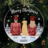 A Perfect Keepsake For The Couple Who Loves Their Pets - Dog & Cat Personalized Custom Ornament - Acrylic Custom Shaped - Christmas Gift For Pet Owners, Pet Lovers