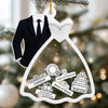 Custom 3 Layers Shaker Ornament - Personalized Anniversary Christmas Wedding Gifts For Husband And Wife, Him And Her - Making Memories Together