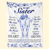 Custom Blanket - Personalized Best Friend Birthday Gifts For Women, Besties, Sisters, BFF - Lucky To Have A Friend Like You