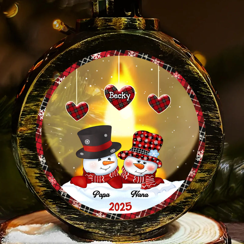 I Still Believe In Santa Claus - Family Personalized Custom Candlelight Lantern Ornament - Christmas Gift For Grandma, Grandpa, Grandkid