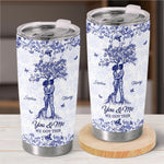 Custom Tumbler - Personalized Anniversary Wedding Gifts For Couple - Hand In Hand We Thrive