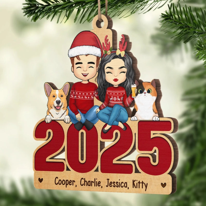 To Me, You Are Home - Family Personalized Custom Ornament - Wood Custom Shaped - Christmas Gift For Family Members, Pet Owners, Pet Lovers