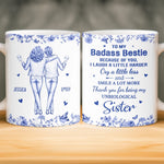 Custom Mug - Personalized Best Friend Birthday Gifts For BFF, Sisters, Bestie - Living The Bestie Life