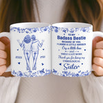 Custom Mug - Personalized Best Friend Birthday Gifts For BFF, Sisters, Bestie - Living The Bestie Life