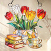 Attrape-soleil personnalisé à suspendre à une fenêtre – Cadeaux littéraires personnalisés pour les amoureux des livres, les rats de bibliothèque et les lecteurs – Lecture en pleine floraison