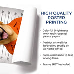 Custom Photo Vertical Poster - Personalized Birthday Gifts For Dog Cat Lovers, Dog Dad And Mom, Cat Owners - Professional Treat Burglar
