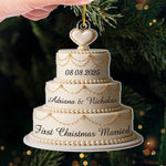 Custom Acrylic Ornament - Personalized Anniversary Christmas Wedding Gifts For Couple, Husband, Wife - Our Love Story, Freshly Baked