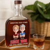 Custom Whiskey Bottle - Personalized Anniversary Wedding Gifts For Husband And Wife, Him And Her - Laughing Through The Wrinkles