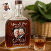 Custom Photo Whiskey Bottle - Personalized Anniversary Wedding Gifts For Husband And Wife, Him And Her - Still Stuck With You