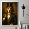 Custom Photo Vertical Poster - Personalized Birthday  Gifts For Dog Cat Lovers, Dog Dad And Mom, Cat Owners - Fine Dog, Finer Wine