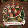 Custom Photo Acrylic Ornament - Personalized Christmas Birthday Gifts For Mom, Grandma - Joy Begins With Grandkids
