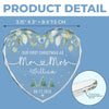 Custom Heart Glass Ornament - Personalized Anniversary Christmas Wedding Gifts For Husband And Wife, Him And Her - Season Of Us