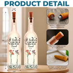 Custom Bottle Lamp - Personalized Best Friend Birthday Gifts For Best Friends, BFF, Sisters - Friendship That Grows With Time