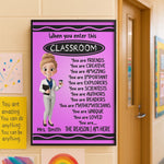 Custom Classroom Decor Vertical Poster - Personalized Back To School Gifts For Teachers - Where Learning And Fun Meet