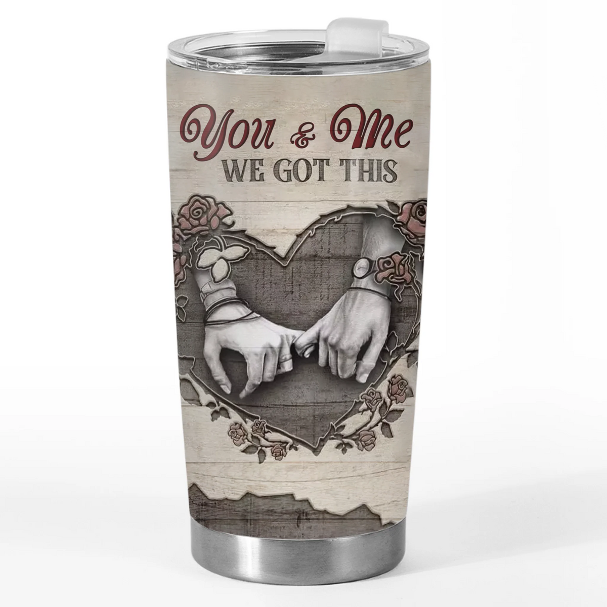 Tumbler - Anniversary Wedding Gifts For Husband And Wife, Him And Her - You And Me We Got This