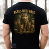 Custom Back Printed Unisex T-shirt, Premium T-shirt, Hoodie - Personalized Birthday Gifts For Dad, Grandpa - Leader Of The Wolf Pack