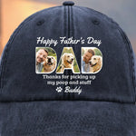Custom Photo You're Pawsome, Even When I'm A Mess - Family Personalized Custom Vintage Washed Denim Baseball Cap - Father's Day, Gift For Pet Owners, Pet Lovers