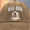 Custom Vintage Washed Denim Baseball Cap - Personalized Birthday Gifts For Dog Lovers, Dog Dad And Mom - My Best Friend Has Fur