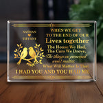 Custom Rectangle Shaped Acrylic Plaque - Personalized Anniversary Wedding Gifts For Husband And Wife, Him And Her - Our Love, Our Legacy