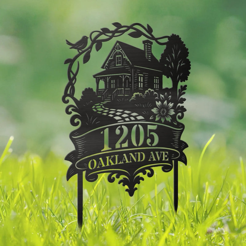Custom Metal Garden Stake - Personalized Birthday Gifts For Mom, Dad, Kids - Where Love Lives Always