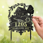 Custom Metal Garden Stake - Personalized Birthday Gifts For Mom, Dad, Kids - Where Love Lives Always