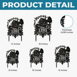 Custom Metal Garden Stake - Personalized Birthday Gifts For Mom, Dad, Kids - Where Love Lives Always