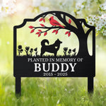 Custom Metal Garden Stake - Personalized Pet Memorial Sympathy Gifts For Dog Lovers, Cat Lovers - Always Loved, Never Forgotten