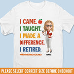 Custom Classroom Decor Unisex T-shirt, Premium T-shirt, Hoodie - Personalized Retirement Gifts For Teacher - Life After The Last Lesson