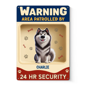 Custom Home Decor Metal Sign - Personalized  Birthday Gifts For Dog Lovers, Dog Dad And Mom - Enter At Your Own Risk