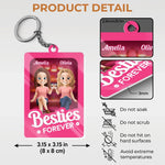 Custom Shaped Acrylic Keychain - Personalized Best Friend Birthday Gifts For Women, Besties, Sisters, BFF - Partners In Crime