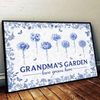 Custom Horizontal Poster - Personalized Birthday Gifts For Mom, Grandma - Grandma's Garden