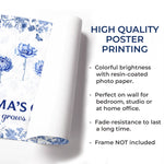 Custom Horizontal Poster - Personalized Birthday Gifts For Mom, Grandma - Grandma's Garden