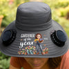 Custom Hat With Fans Solar Power - Personalized Garden Gifts For Gardeners - Plant Dreams, Grow Joy