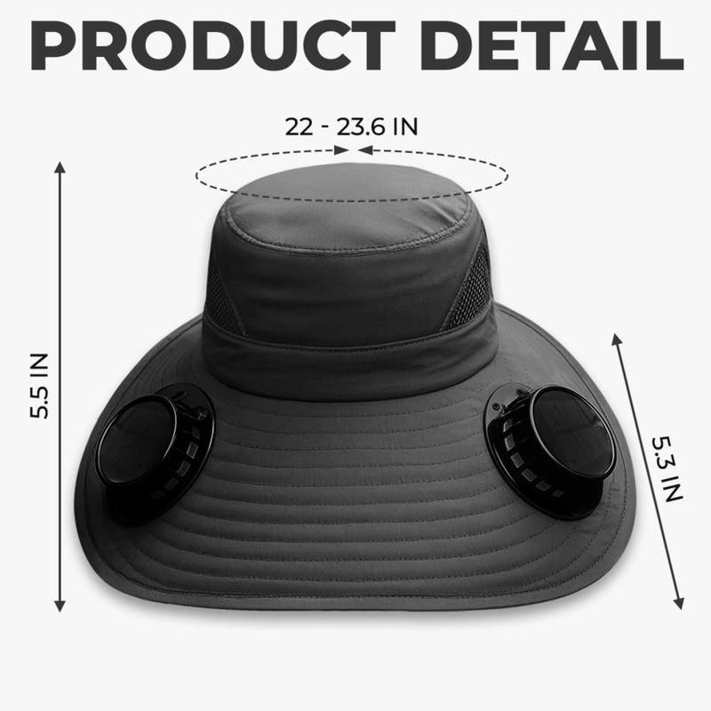 Sombrero Personalizado Con Ventiladores De Energía Solar - Regalos De Cumpleaños Personalizados Para Papá, Abuelo - Nada Supera Ser Llamado Abuelo