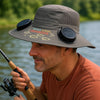 Custom Hat With Fans Solar Power - Personalized Birthday Fishing Gifts For Fisherman, Dad, Grandpa - Reel Cool Grandpa