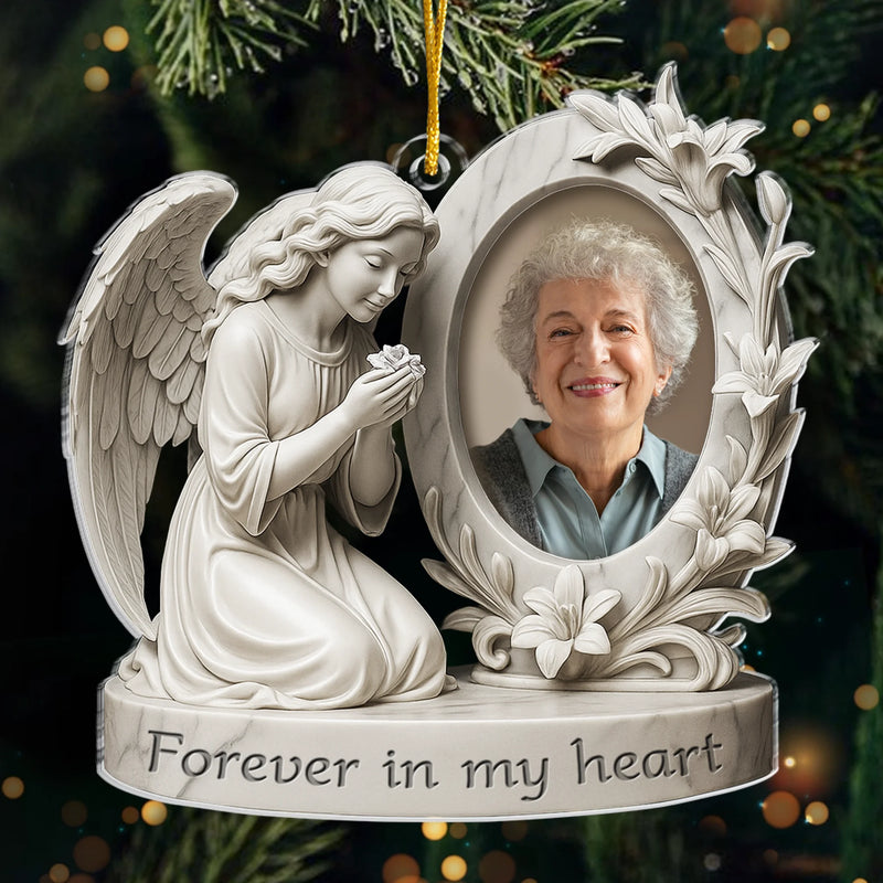 Custom Photo Acrylic Ornament - Personalized Memorial Sympathy Gifts For Loss Of Mom, Dad - A Beautiful Soul Remembered