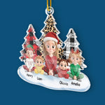Custom Acrylic Ornament - Personalized Christmas Birthday Gifts For Family - Christmas Joy With The Kids