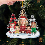 Custom Acrylic Ornament - Personalized Christmas Birthday Gifts For Family - Christmas Joy With The Kids