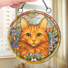 Custom Photo Window Hanging Suncatcher Ornament - Personalized Pet Memorial Sympathy Gifts For Dogs, Cats - Furry Friend, Sunny Window