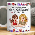 Custom Mug - Personalized Best Friend Birthday Gifts For BFF, Besties, Sisters - Partners In Wine And Chaos