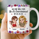 Custom Mug - Personalized Best Friend Birthday Gifts For BFF, Besties, Sisters - Partners In Wine And Chaos