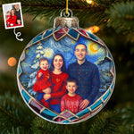 Custom Family Photo Christmas Gifts - Personalized Ornament