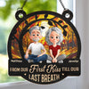Custom Window Hanging Suncatcher Ornament - Personalized Anniversary Wedding Gifts For Husband And Wife, Him And Her - A Lifetime Of Love