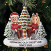 Custom Acrylic Ornament - Personalized Anniversary Christmas Wedding Gifts For Husband And Wife, Him And Her - Forever My Christmas Date