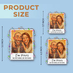 Custom Photo Funny Caricature Acrylic Ornament - Personalized Anniversary Christmas Wedding Gifts For Husband, Wife, Couple - Our Christmas Clause