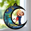 Custom Window Hanging Suncatcher Ornament - Personalized Anniversary Wedding Gifts For Husband And Wife, Him And Her - Love Under Starry Skies