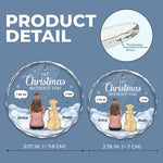 Custom Circle Glass Ornament - Personalized Pet Christmas Memorial Sympathy Gifts For Dogs - Missing You Always