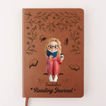 Custom Leather Journal - Personalized Bookish Gifts For Book Lovers, Bookworms, Readers - Collecting Bookish Moments