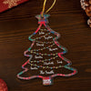 Custom Acrylic Ornament - Personalized Christmas Birthday Gifts For Mom, Dad, Kids - Family Roots, Festive Fruits